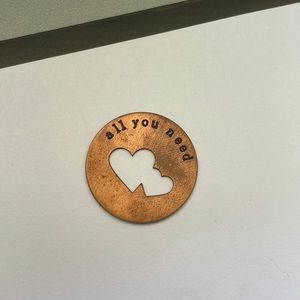 Origami Owl "All You Need ❤️" Plate Large Locket